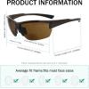 imageEyekepper TR90 Frame Bifocal Sports Sunglasses Baseball Running Fishing Driving Golf Softball Hiking Sunshine ReadersPearly Brown