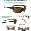 imageEyekepper TR90 Frame Bifocal Sports Sunglasses Baseball Running Fishing Driving Golf Softball Hiking Sunshine ReadersPearly Brown