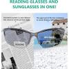imageEyekepper TR90 Frame Bifocal Sports Sunglasses Baseball Running Fishing Driving Golf Softball Hiking Sunshine ReadersPearly Grey