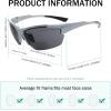 imageEyekepper TR90 Frame Bifocal Sports Sunglasses Baseball Running Fishing Driving Golf Softball Hiking Sunshine ReadersPearly Silver