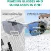 imageEyekepper TR90 Frame Bifocal Sports Sunglasses Baseball Running Fishing Driving Golf Softball Hiking Sunshine ReadersPearly Silver