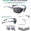 imageEyekepper TR90 Frame Bifocal Sports Sunglasses Baseball Running Fishing Driving Golf Softball Hiking Sunshine ReadersPearly Silver
