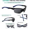 imageEyekepper TR90 Frame Bifocal Sports Sunglasses Baseball Running Fishing Driving Golf Softball Hiking Sunshine ReadersSg902 Black FrameBlue Arm