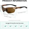 imageEyekepper TR90 Frame Bifocal Sports Sunglasses Baseball Running Fishing Driving Golf Softball Hiking Sunshine ReadersSg902 Matte Brown