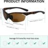 imageEyekepper TR90 Frame Bifocal Sports Sunglasses Baseball Running Fishing Driving Golf Softball Hiking Sunshine ReadersSg902 Matte Tortoise