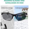 imageEyekepper TR90 Frame Bifocal Sports Sunglasses Baseball Running Fishing Driving Golf Softball Hiking Sunshine ReadersSg902 Matte Transparent