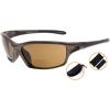 imageEyekepper TR90 Frame Bifocal Sports Sunglasses Baseball Running Fishing Driving Golf Softball Hiking Sunshine ReadersSg903 Pearly Brown