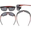 imageEyekepper TR90 Frame Bifocal Sports Sunglasses Baseball Running Fishing Driving Golf Softball Hiking Sunshine ReadersSg904 Black FrameRed Arm