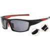 imageEyekepper TR90 Frame Bifocal Sports Sunglasses Baseball Running Fishing Driving Golf Softball Hiking Sunshine ReadersSg904 Black FrameRed Arm