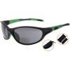 imageEyekepper TR90 Frame Bifocal Sports Sunglasses Baseball Running Fishing Driving Golf Softball Hiking Sunshine ReadersSg905 Black FrameGreen Arm
