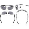 imageEyekepper TR90 Frame Bifocal Sports Sunglasses Baseball Running Fishing Driving Golf Softball Hiking Sunshine ReadersSg905 Matte Transparent