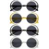imageEyekepper 4pack Bifocal Sunglasses for Reading Women UV Protection Stylish Round Bifocal Readers4 Pack Grey Lens Mix Color