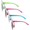 imageEyekepper 4pack Bifocal Sunglasses for Reading Women UV Protection Stylish Round Bifocal Readers4 Pcs Grey Lens Mix Color