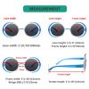 imageEyekepper 4pack Bifocal Sunglasses for Reading Women UV Protection Stylish Round Bifocal Readers4 Pcs Grey Lens Mix Color