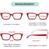 imageEyekepper 4packing Bifocal Sunglasses for Women Reading under the Sun Stylish Bifocal Readers Tinted Lens Oversize4pcs Clear Lensmix