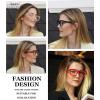 imageEyekepper 4packing Bifocal Sunglasses for Women Reading under the Sun Stylish Bifocal Readers Tinted Lens Oversize4pcs Clear Lensmix