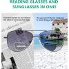 imageEyekepper Pilot Bifocal Readers Polycarbonate Lens Spring Temple Bifocal Reading GlassesGrey Lens