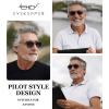 imageEyekepper Pilot Bifocal Readers Polycarbonate Lens Spring Temple Bifocal Reading GlassesGrey Lens