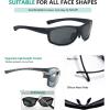 imageEyekepper Polarized Bifocal Sport Sunglasses For WomenMatte BlackGrey Lens