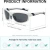 imageEyekepper Polarized Bifocal Sport Sunglasses For WomenWhiteGrey Lens