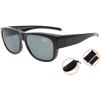 imageEyekepper Polarized Bifocal Sunglasses to Wear Over Glasses Polycarbonate Polarised Lens Fitover Sunshine ReadersS022pgsgblack