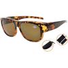 imageEyekepper Polarized Bifocal Sunglasses to Wear Over Glasses Polycarbonate Polarised Lens Fitover Sunshine ReadersS022pgsgtortoise