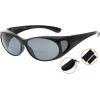 imageEyekepper Polarized Bifocal Sunglasses to Wear Over Glasses Polycarbonate Polarised Lens Fitover Sunshine ReadersS026pgsgblack