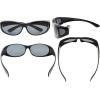 imageEyekepper Polarized Bifocal Sunglasses to Wear Over Glasses Polycarbonate Polarised Lens Fitover Sunshine ReadersS026pgsgblack