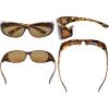 imageEyekepper Polarized Bifocal Sunglasses to Wear Over Glasses Polycarbonate Polarised Lens Fitover Sunshine ReadersS026pgsgtortoise
