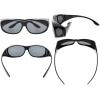 imageEyekepper Polarized Bifocal Sunglasses to Wear Over Glasses Polycarbonate Polarised Lens Fitover Sunshine ReadersS029pgsgblack