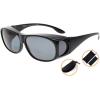 imageEyekepper Polarized Bifocal Sunglasses to Wear Over Glasses Polycarbonate Polarised Lens Fitover Sunshine ReadersS029pgsgblack