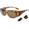 imageEyekepper Polarized Bifocal Sunglasses to Wear Over Glasses Polycarbonate Polarised Lens Fitover Sunshine ReadersS029pgsgtortoise