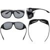 imageEyekepper Polarized Bifocal Sunglasses to Wear Over Glasses Polycarbonate Polarised Lens Fitover Sunshine ReadersS030pgsgblack