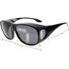 imageEyekepper Polarized Bifocal Sunglasses to Wear Over Glasses Polycarbonate Polarised Lens Fitover Sunshine ReadersS030pgsgtortoise