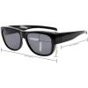 imageEyekepper Retro Style Large Lenses Polarized Fitover SunglassesS022 Transparent