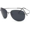 imageEyekepper Rimless Titanium Frame Polarized SunglassesS1501  Aviator Frame
