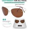 imageEyekepper Rimless Titanium Frame Polarized SunglassesS1501  Aviator Frame