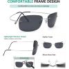 imageEyekepper Rimless Titanium Frame Polarized SunglassesS1503  Rectangular Frame