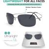 imageEyekepper Rimless Titanium Frame Polarized SunglassesS1503  Rectangular Frame