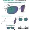 imageEyekepper Rimless Titanium Frame Polarized SunglassesS1503  Rectangular Frame
