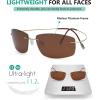 imageEyekepper Rimless Titanium Frame Polarized SunglassesS1504  Rectangular Frame