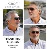 imageEyekepper Rimless Titanium Frame Polarized SunglassesS1504  Rectangular Frame