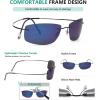 imageEyekepper Rimless Titanium Frame Polarized SunglassesS1504  Rectangular Frame