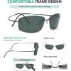 imageEyekepper Rimless Titanium Frame Polarized SunglassesS1504  Rectangular Frame