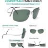 imageEyekepper Rimless Titanium Frame Polarized SunglassesS1505  Rectangular Frame