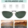imageEyekepper Rimless Titanium Frame Polarized SunglassesS1506  Aviator Frame