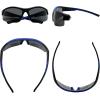 imageEyekepper TR90 Sports Polycarbonate Polarized Bifocal Half Rimless Sunglasses MatteBlackBlue 250