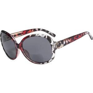 imageEyekepper Bifocal Sunglasses Women Sunshine Readers Reading Sunglasses OversizeRedtortoise