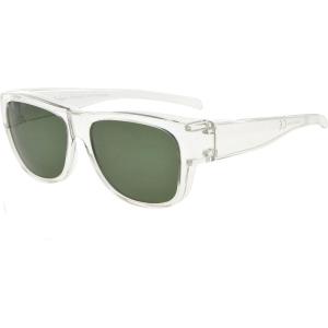 imageEyekepper Retro Style Large Lenses Polarized Fitover SunglassesS022 Transparent
