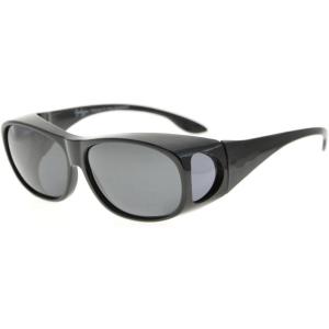 imageEyekepper Retro Style Large Lenses Polarized Fitover SunglassesS029 Black